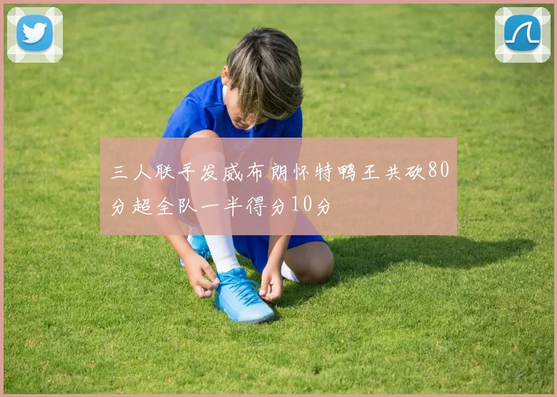 三人联手发威布朗怀特鸭王共砍80分超全队一半得分10分