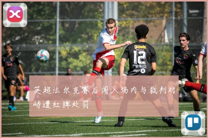 英超法尔克赛后闯入场内与裁判对峙遭红牌处罚